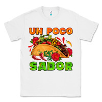 White un poco sabor with taco and pepper Classic Tee - AdoDesignShop