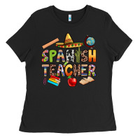 Black spanish teacher Ladies Tee - texasbilliewilder
