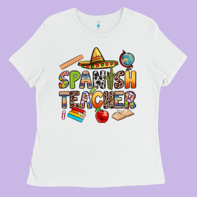 Spanish Teacher Ladies Tee Designed By Texasbilliewilder