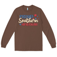 Chestnut proud southern american Long Sleeve Tee - MaliasSmallBusiness