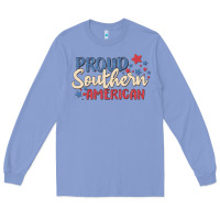 Colony Blue proud southern american Long Sleeve Tee - MaliasSmallBusiness
