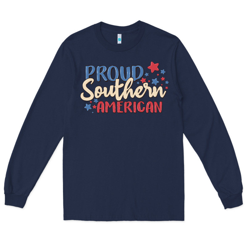 Proud Southern American Long Sleeve Tee by MaliasSmallBusiness | Teevron