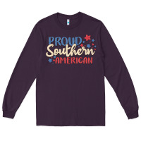 Plum proud southern american Long Sleeve Tee - MaliasSmallBusiness