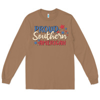 Toasted Coconut proud southern american Long Sleeve Tee - MaliasSmallBusiness