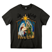 Asphalt oh holy night holy family Heavy Core Tee - RanaPortraitStore