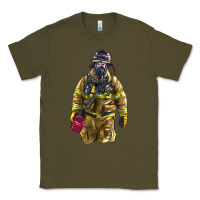 Army Green Firefighter Classic Tee - LillyAllenDesigns