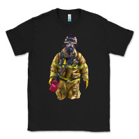 Black Firefighter Classic Tee - LillyAllenDesigns