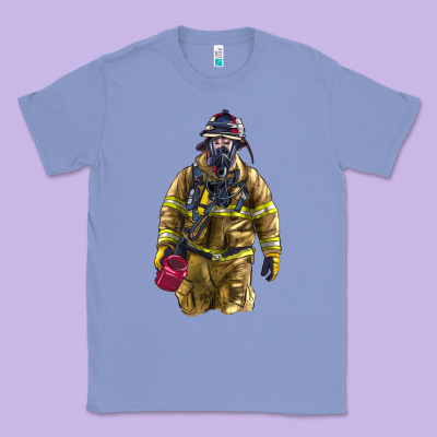 Firefighter Classic Tee Designed By Lillyallendesigns