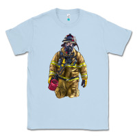 Dusty Blue Firefighter Classic Tee - LillyAllenDesigns