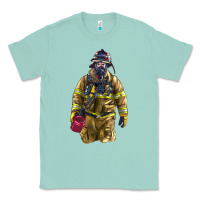 Seafoam Firefighter Classic Tee - LillyAllenDesigns