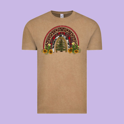 Rainbow Tree Vintage Tee Designed By Adodesignshop