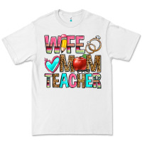 White wife mom teacher Premium Tee - Zillion Design Studio