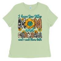 Matcha i have two titles mom and grandma and i rock them Ladies Tee - Zillion Design Studio
