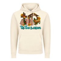 Vintage Artic tis the seasin with christmas cake abd jesus Vintage Hoodie - AdoDesignShop