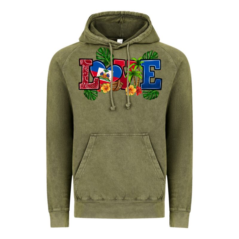 Love Haitian Republic Vintage Hoodie by RanaPortraitStore | Teevron
