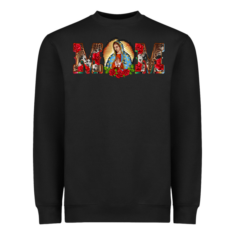 Mom Lady Of Guadalupe Heavyweight Sweatshirt by BarkalooDesign | Teevron
