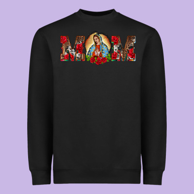 Mom Lady Of Guadalupe Heavyweight Sweatshirt Designed By Barkaloodesign