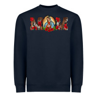 Navy mom lady of guadalupe Heavyweight Sweatshirt - BarkalooDesign