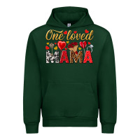 Forest Green One loved mama valentines day Urban Hoodie - HowdyJamesFarm