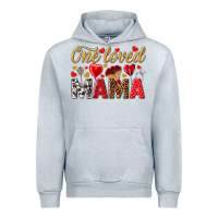 Heather Grey One loved mama valentines day Urban Hoodie - HowdyJamesFarm