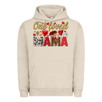 Pigment French Oak One loved mama valentines day Urban Hoodie - HowdyJamesFarm