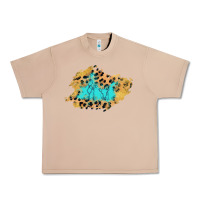Burro glitter leopard turquoise patch Urban Heavy Tee - AdoDesignShop
