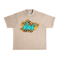 French Oak glitter leopard turquoise patch Urban Heavy Tee - AdoDesignShop