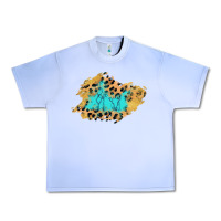 Grape Ice glitter leopard turquoise patch Urban Heavy Tee - AdoDesignShop