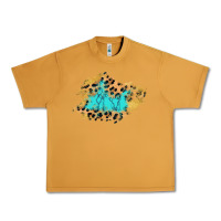 Peanut Butter glitter leopard turquoise patch Urban Heavy Tee - AdoDesignShop