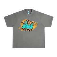 Tornado glitter leopard turquoise patch Urban Heavy Tee - AdoDesignShop