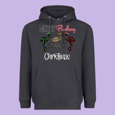 Merry Flocking Christmas Heavyweight Hoodie Designed By Bettercallsaul