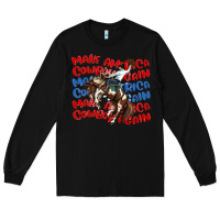 Black make america cowboy again Long Sleeve Tee - MaliasSmallBusiness