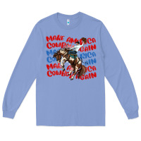 Colony Blue make america cowboy again Long Sleeve Tee - MaliasSmallBusiness