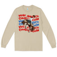 Mushroom make america cowboy again Long Sleeve Tee - MaliasSmallBusiness