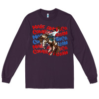 Plum make america cowboy again Long Sleeve Tee - MaliasSmallBusiness