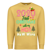Antique Gold 2020 First Christmas With My Hot New Wife Premium Sweatshirt - Bettercallsaul