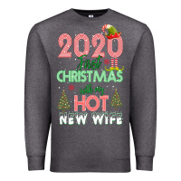 Charcoal Heather 2020 First Christmas With My Hot New Wife Premium Sweatshirt - Bettercallsaul
