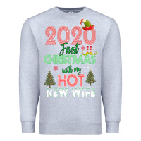 Heather Grey 2020 First Christmas With My Hot New Wife Premium Sweatshirt - Bettercallsaul