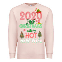 Pale Pink 2020 First Christmas With My Hot New Wife Premium Sweatshirt - Bettercallsaul