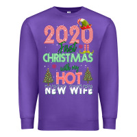 Purple 2020 First Christmas With My Hot New Wife Premium Sweatshirt - Bettercallsaul