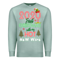 Seafoam 2020 First Christmas With My Hot New Wife Premium Sweatshirt - Bettercallsaul
