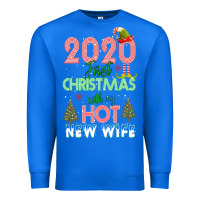 True Royal 2020 First Christmas With My Hot New Wife Premium Sweatshirt - Bettercallsaul