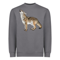 Storm Howling Coyote Heavyweight Sweatshirt - LillyAllenDesigns