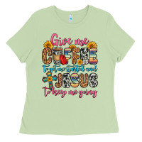 Matcha give me coffee to get me started and jesus to keep Ladies Tee - Zillion Design Studio