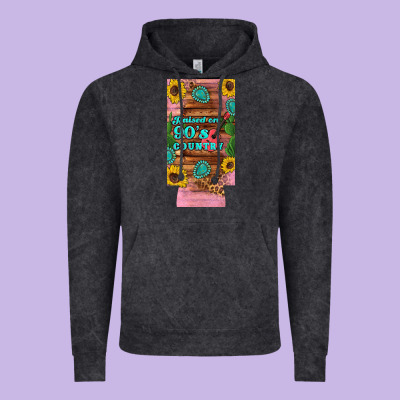 Raised 90's Country Guitar Cactus Sunflower's 12 Oz Can Cooler  (slim) Vintage Hoodie Designed By Artiststas