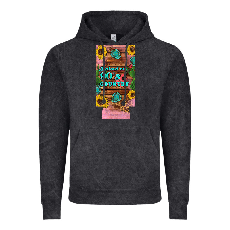 Raised 90's Country Guitar Cactus Sunflower's 12 Oz Can Cooler  (slim) Vintage Hoodie by Artiststas | Teevron