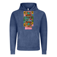 Vintage Denim raised 90's country guitar cactus sunflower's 12 oz can cooler  (slim) Vintage Hoodie - Artiststas