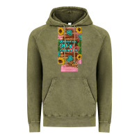Vintage Olive raised 90's country guitar cactus sunflower's 12 oz can cooler  (slim) Vintage Hoodie - Artiststas