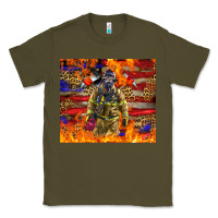 Army Green Western Firefighter With American Classic Tee - LillyAllenDesigns