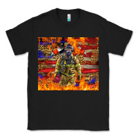 Black Western Firefighter With American Classic Tee - LillyAllenDesigns